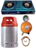 Cepsa 12.5 Gas Cylinder With 2 Burner Cooker, Regulator And Hose