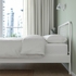 NESTTUN Bed frame, white/Lindbåden, 140x200 cm - IKEA