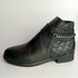 Faux Leather Half Boot _ For Women _Black