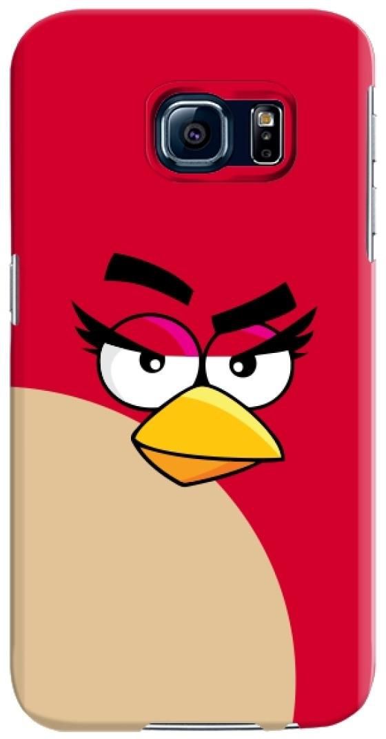Stylizedd Samsung Galaxy S6 Premium Slim Snap case cover Gloss Finish - Girl Red - Angry Birds