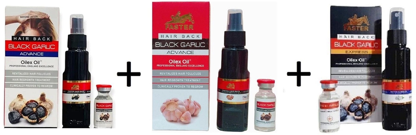 Faster Pack Of 3 Pieces Black Garlic Oil For Women