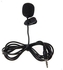 3.5Mm Mini Portable Tie Microphone Mic With Clip YW-001 Black