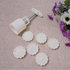50g 6+1 Chinese Flowers Pattern Mooncake Mold Set Fondant Candy Pineapple Cake