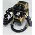 Royal Men Black Leather Watch With Leather + Unique Bracelets
