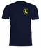 Cray Cray InCRAYdible Yellow Monogram Shield Round Neck T-shirt - Navy Blue