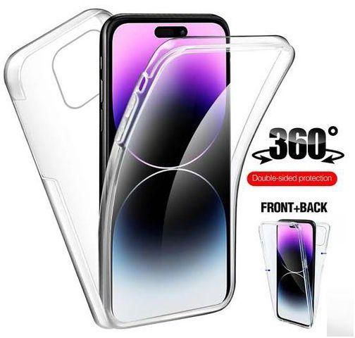 Iphone 14 Pro 360 Quality Front And Back Transparent Case