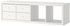 KALLAX Shelving unit with 2 inserts - white 42x147 cm