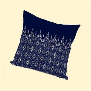 Sofa Cushion Cover Classic Vintage Drops Pattern Decorative Pillowcase - Blue