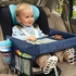 Waterproof Car Seat Organizer Baby Tray Stroller Kids Toy Food Water Holder Desk Children Portable Table For Car Child Table Storage (blue)