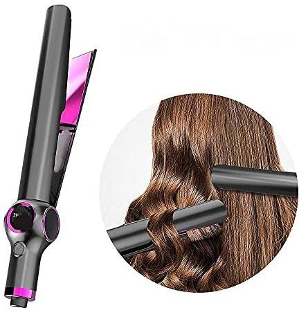 HICITI Hair Straighteners for Women, Curling Iron 2 in 1 Hair Straightener and Curler with Ceramic Plates 10 Levels PTC Fast Heating up to 230℃ for Multi-Type Hair (LCD Digital Display)