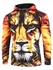 Lion Art Paint Graphic Front Pocket Casual Hoodie - 2xl