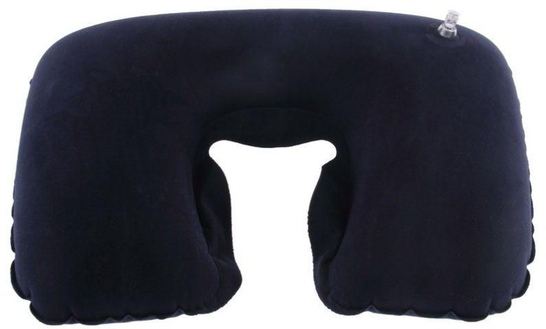 Pillow for Neck Massage pneumatic dark blue color with the lid of the eye color Black No 450 - 1