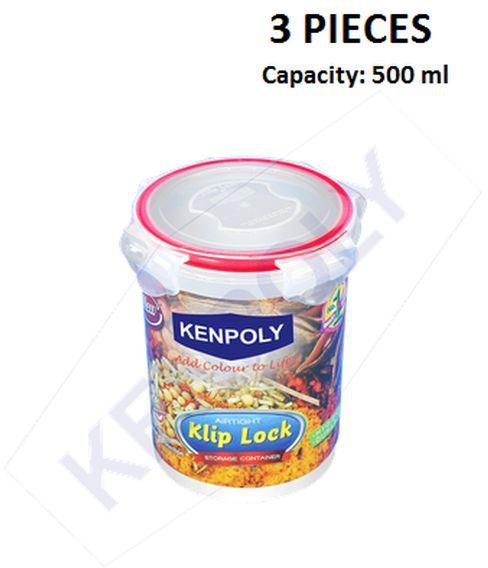 Kenpoly Klip Lock Container No.607- 500ml