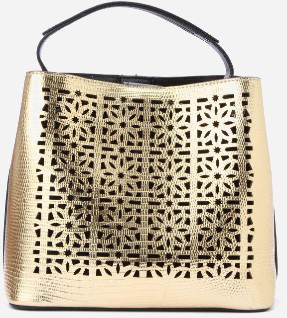 Spring Cut Out Classy Bag - Gold