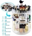 360 Rotating Makeup Organizer, Adjustable Cosmetic Storage Display Case , Large Capacity Cosmetic Shelf, Acrylic Transparent