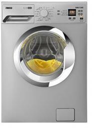 Zanussi Front Loading Digital Washing Machine, 7 KG, Silver - ZWF71030SX