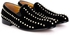 J.M Weston Exquisite Full Spike Designed Swede Shoe - Black