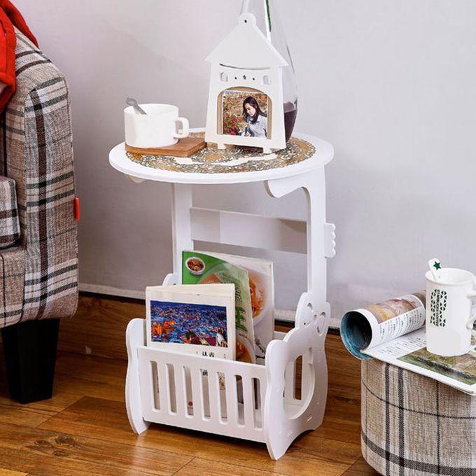 Generic Coffee Round Bedside Table.