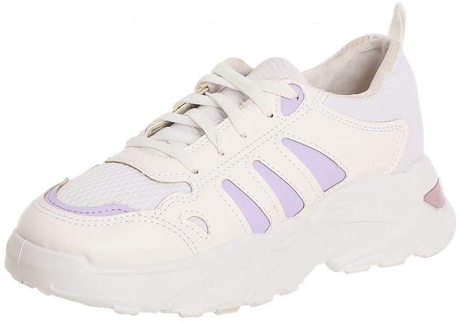 Lace-up Fashion Sneakers For Women - White $ Mova