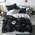 DEALS FOR LESS  - King Size, Duvet Cover , Bedding Set of 6 Pieces, Marble  Design