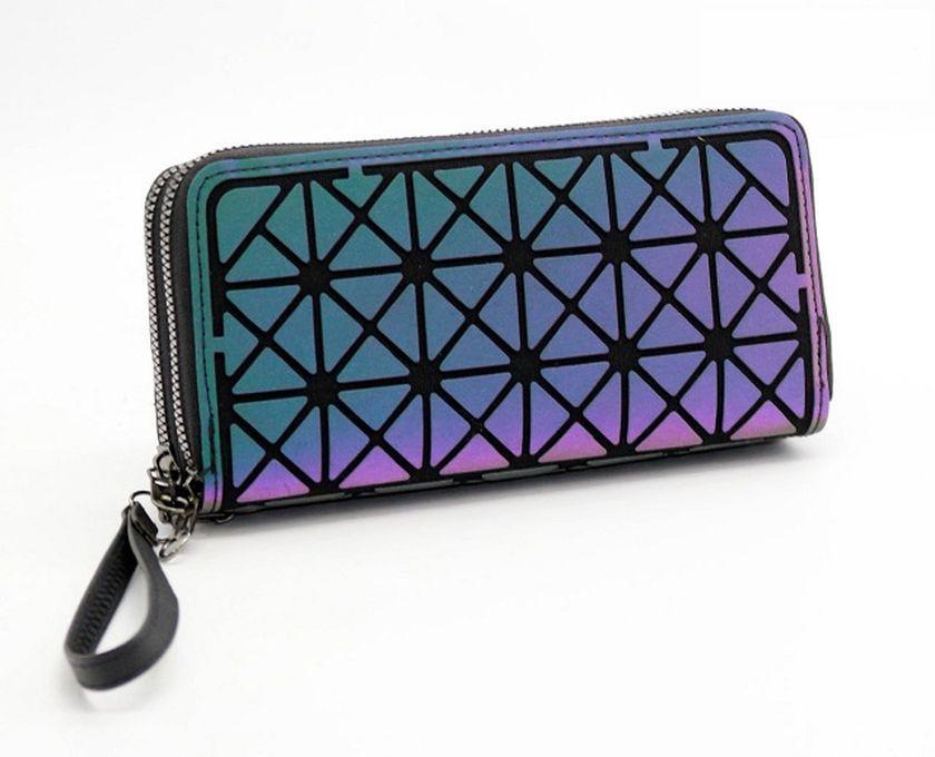 Fashion Women Wallet Purses Geometric Luminous Wallet 3D Wallet
