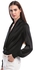 Bebe Black Silk V Neck Bodysuit For Women