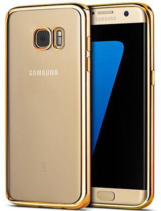 Samsung S7 edge Margoun Ultra-Thin Slim Electroplated Crystal Case - Gold