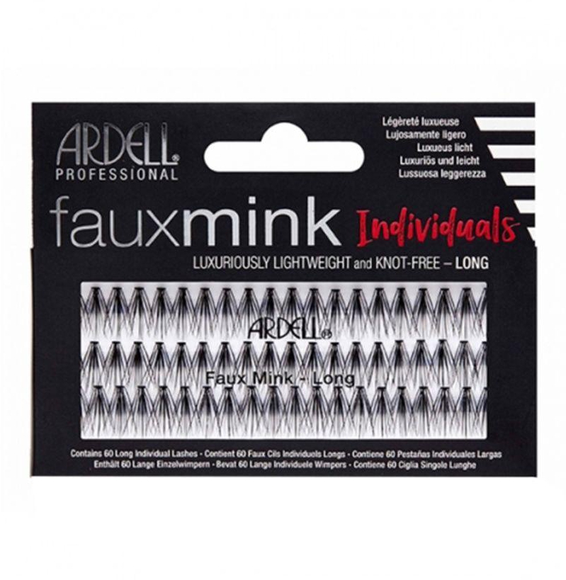 Faux Mink Individuals Long Eyelashes Black