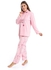 Shorto Women's Pajama -2497- Season's Greeting's - Collar - Pink -Multicolored