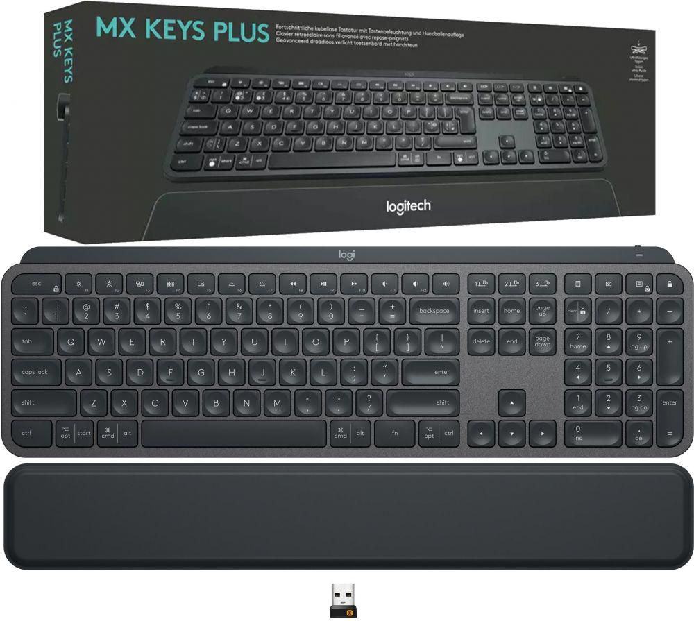 Logitech MX Keys PLUS Advanced Wireless Illuminated Keyboard - With