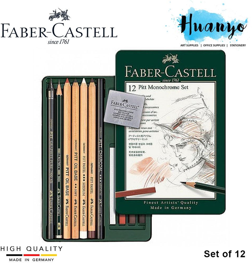 Faber-Castell Pitt Monochrome Set (Set of 12)