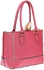 London Fog LF6470 Rita Triple Tote Bag for Women - Azalea Dark Pink