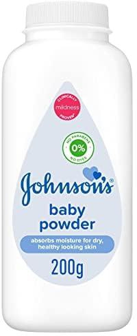 JOHNSON’S Baby Powder, Friction protection, 200g