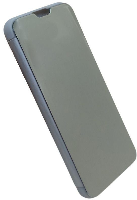 Clear View Standing Mirror Cover Without Sensor For Oppo Reno 5 4G/5G - Silver