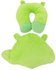 Generic Cartoon Decompression Waist Support Comfortable Neck Rest Pillow Soft Cushion Green Frog