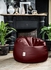 Get Comfy Relaxation Bean Bag, Leather, 65x90 - Burgundy with best offers | Raneen.com
