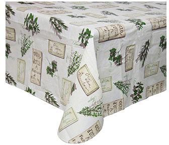 Rosemary Vinyl Table Cloth 150x 260 cm