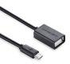 Ugreen OTG Cable Micro USB 2.0 On the Go Adapter Male Micro USB to Female USB Black