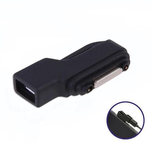 USB Magnetic Power Charging Adapter for Sony Xperia Z1/Z1 Compact Black
