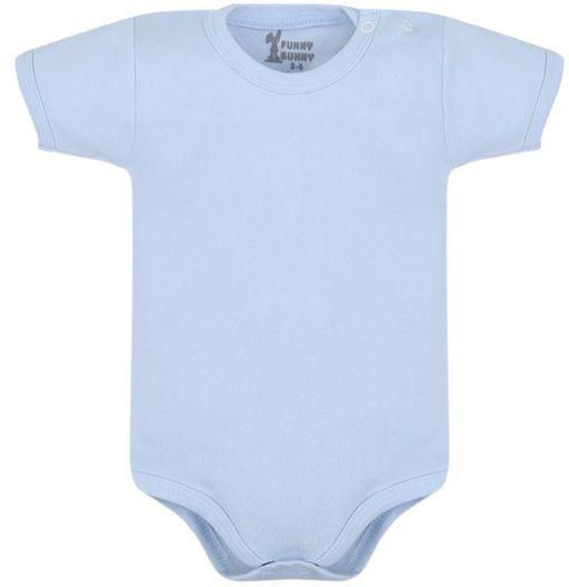 Funny Bunny Plain Color Half Sleeve Bodysuit For Baby Boy