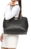 لندن فوغ حقيبة جلد صناعي للنساء-اسود - حقائب كبيرة توتس
