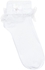 CottonWorld Frill Socks 3 Piece Pack for Girls - 10 Years, White