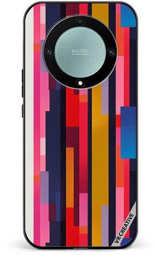 Protective Case Cover For Honor X9a Abstract Pattern 3D Design Multicolour