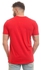 Andora Basic Standard Fit V-Neck T-Shirt - Red