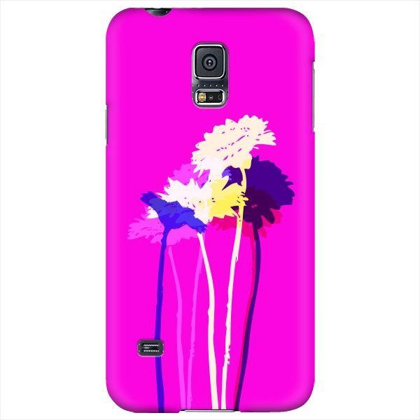 Stylizedd  Samsung Galaxy S5 Premium Slim Snap case cover Matte Finish - Bleeding Flowers  - Pink