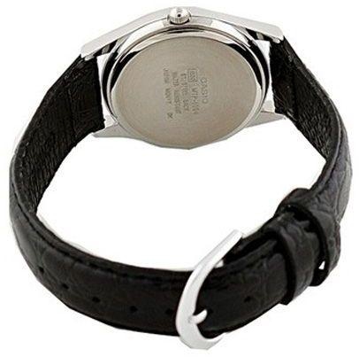 Casio Women's LTP1094E-1A Black Leather Quartz Watch