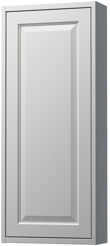TÄNNFORSEN Wall cabinet with door - light grey 40x15x95 cm
