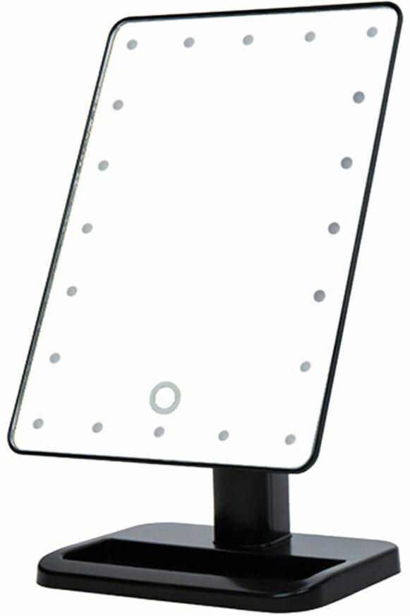 Makeup Mirror With 20 LED Light Black