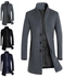 Woolen Trench Coat Grey