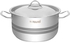 Get Nouval Stainless Steel Pots Set, 10 Pieces - Silver with best offers | Raneen.com